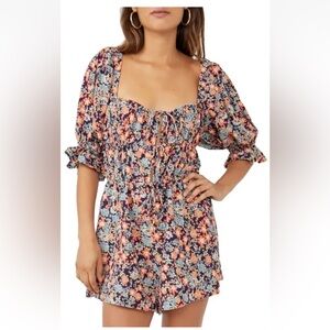 Free People Show Me Love Floral 1-pc Romper Women's Size XS